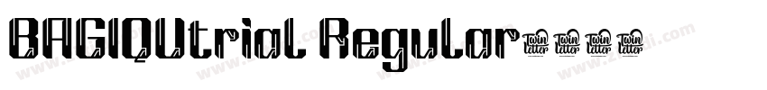 BAGIQUtrial Regular字体转换